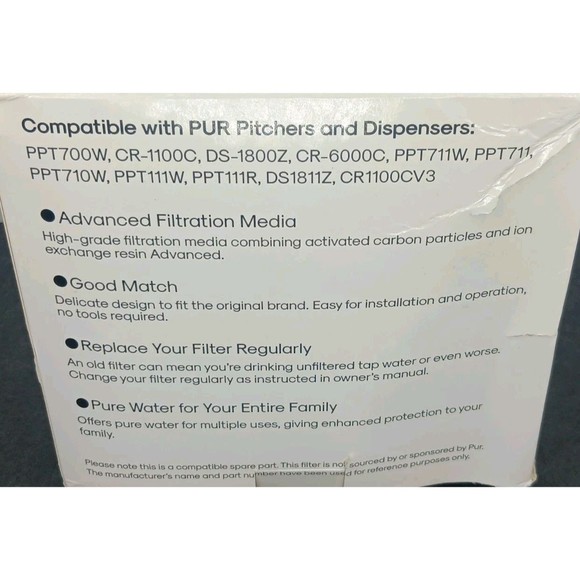 Fits CRF-950Z Pitcher Water Filter Lot Of 5 FRIGILIFE - Picture 5 of 6